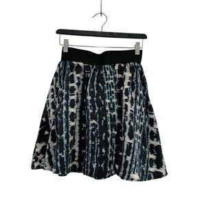 Marciano By Guess Silk Printed Blue Mini Skirt